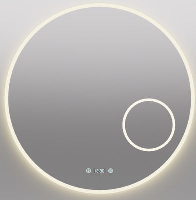 スマートLED浴室鏡 防霧機能,時間&温度表示,ステップレスディミング,防水設計,ダブルタッチ制御,3000K~6000K色温,カスタマイズ可能な寸法&機能